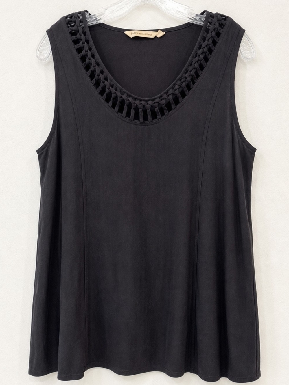 Soft Surroundings Black Sleeveless Top – Size XL